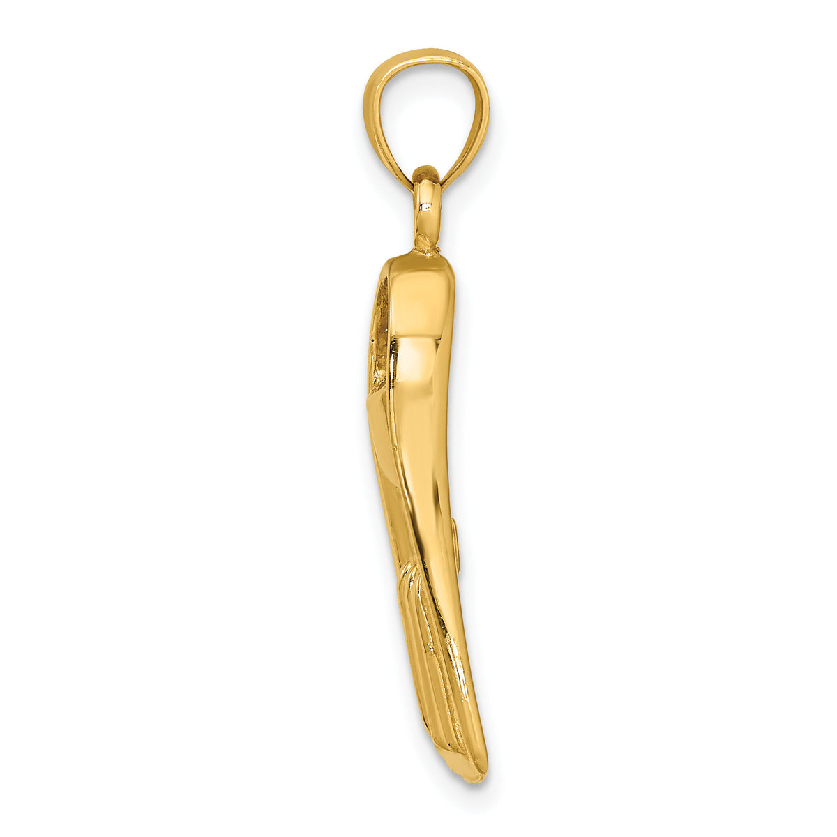 14K 3-D Scuba Flipper Charm-K7906
