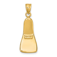 14K 3-D Scuba Flipper Charm-K7906