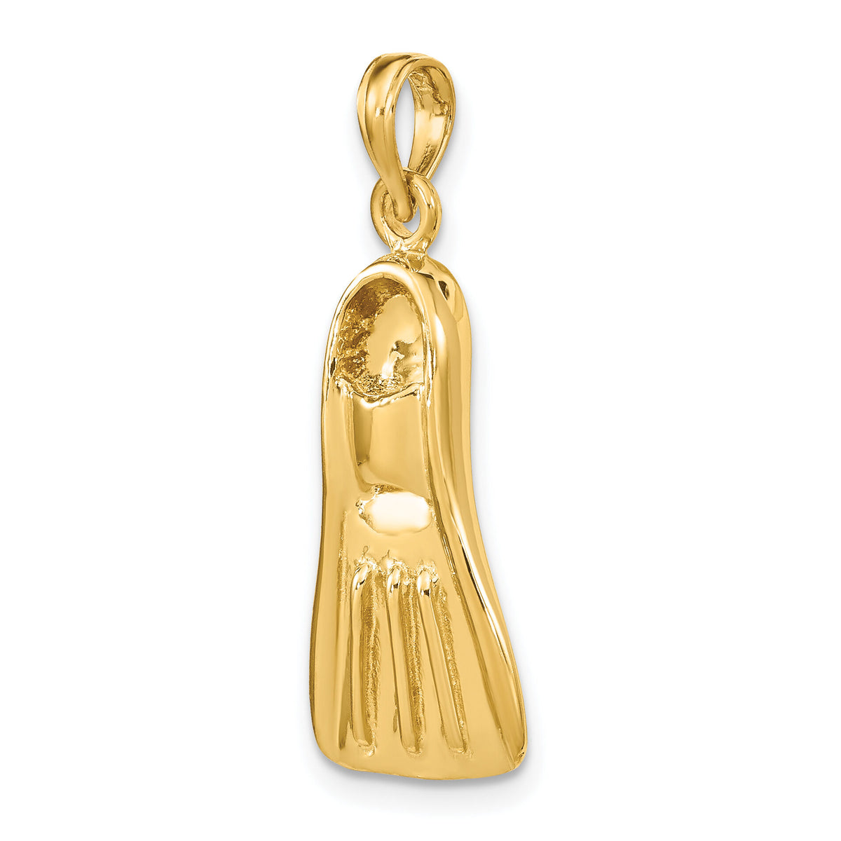 14K 3-D Scuba Flipper Charm-K7906