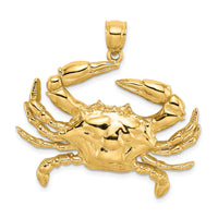 14K Blue Crab Charm-K7910