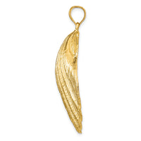 14k Scallop Shell Pendant-K7912