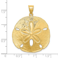 14K Polished Sand Dollar Charm-K7916