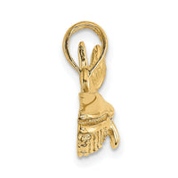14K 2-D Humpback Whale Charm-K7920