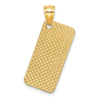 14K Textured OCEAN CITY, NJ License Plate Charm-K7922