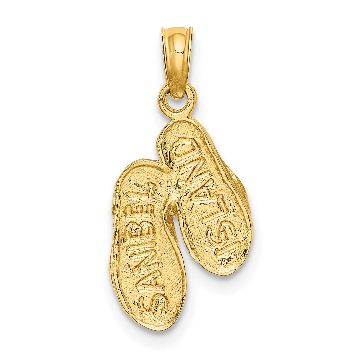 14K SANIBEL ISLAND Double Flip-Flop Charm-K7932