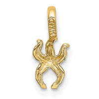 14K Mini Starfish with Fixed Bail Charm-K7933