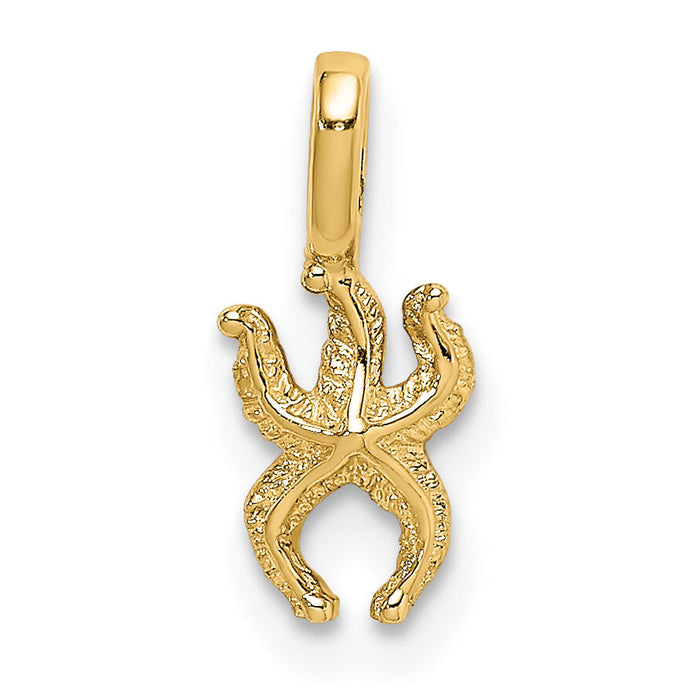 14K Mini Starfish with Fixed Bail Charm-K7933