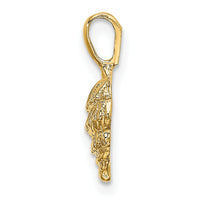 14K Mini Conch Shell Charm-K7934