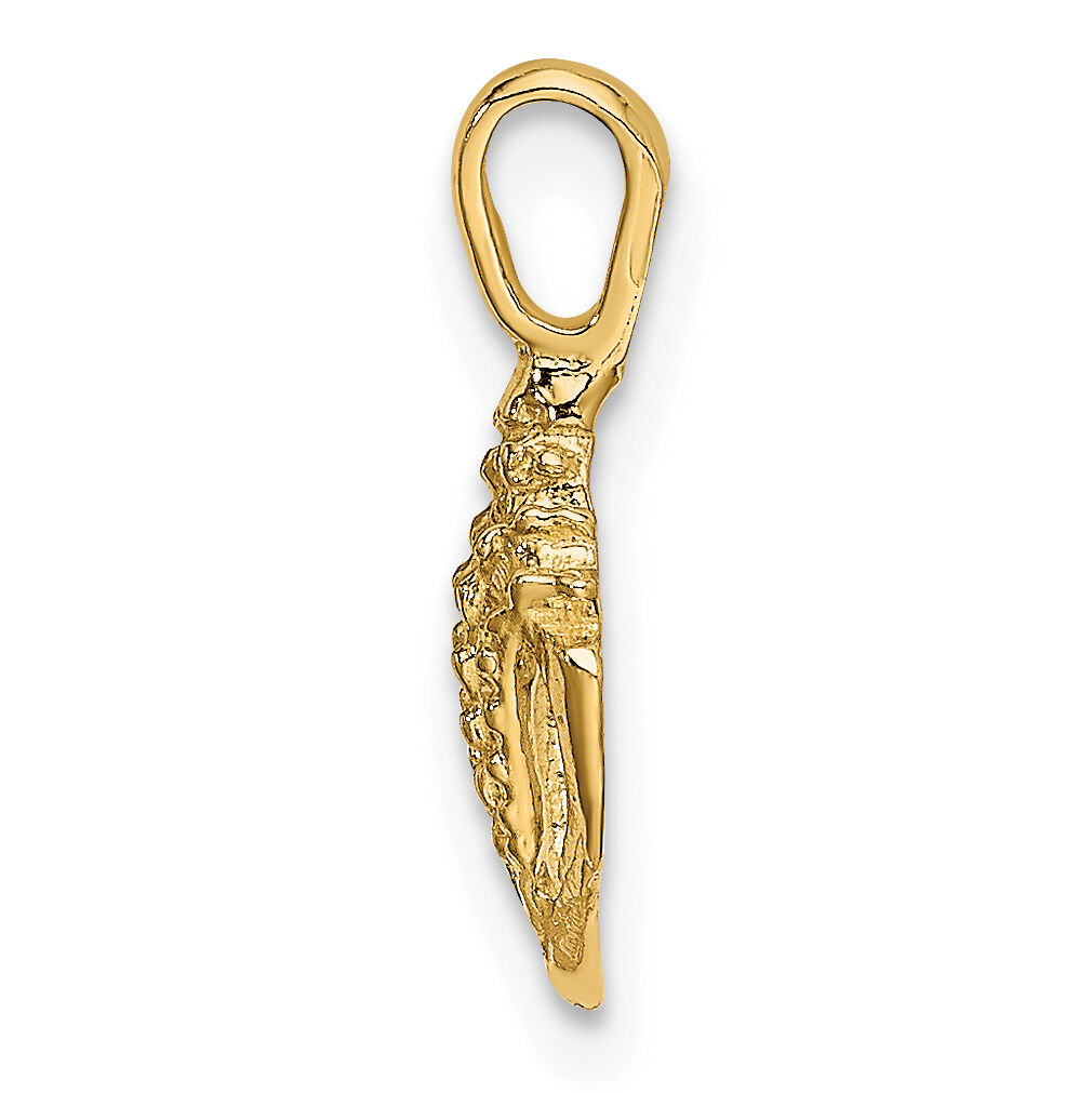 14K Mini Conch Shell Charm-K7936