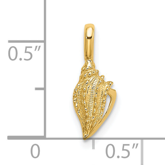 14K Mini Conch Shell Charm-K7936