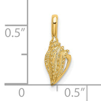 14K Mini Conch Shell Charm-K7936