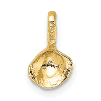 14K Mini Clam Shell Charm-K7940