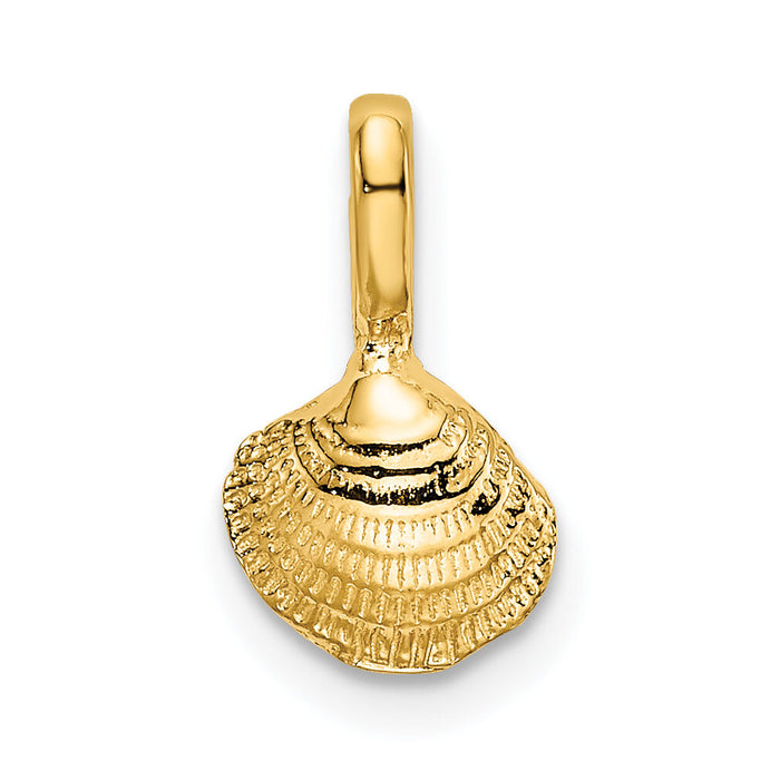 14K Mini Clam Shell Charm-K7940