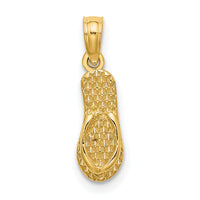 14K 3D LBI (Long Beach Island) Single Flip-flop Charm-K7943