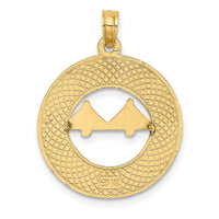14K CHARLESTON Bridge Charm-K7955
