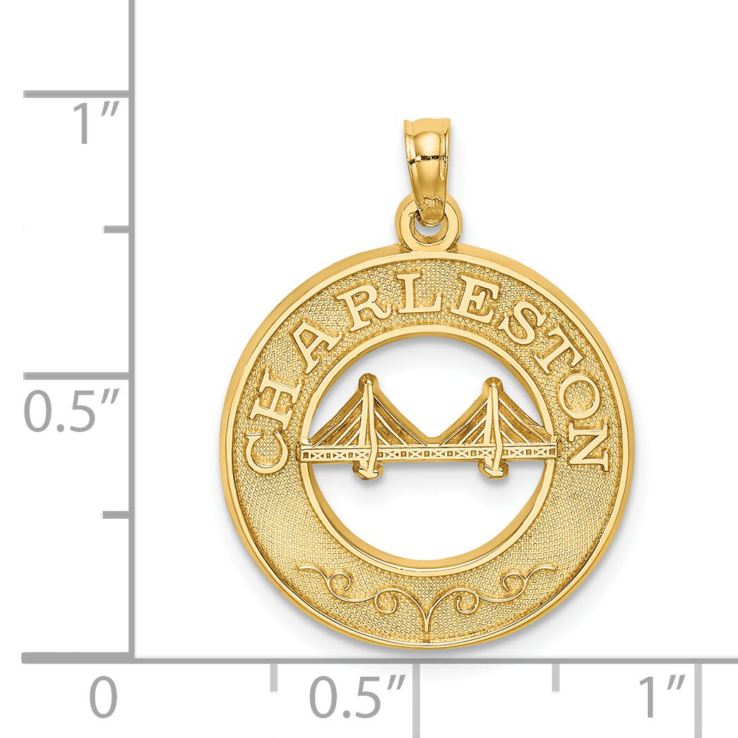 14K CHARLESTON Bridge Charm-K7955