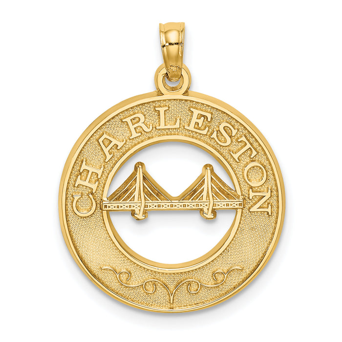 14K CHARLESTON Bridge Charm-K7955