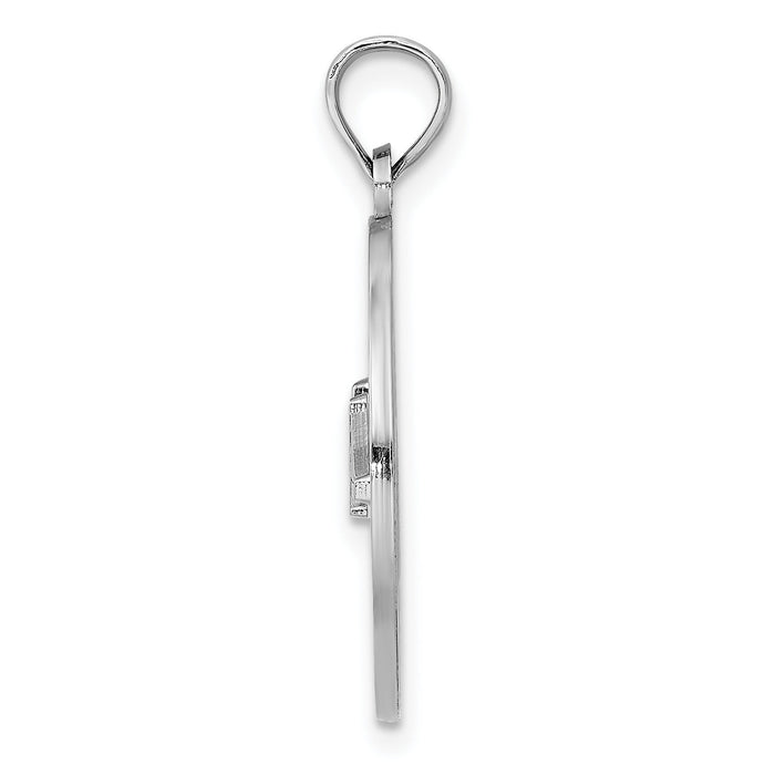 14K White Gold CHARLESTON Bridge Charm-K7955W