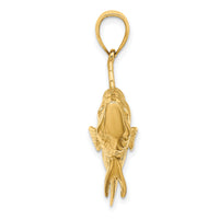 14K 3-D Tarpon Fish Charm-K7958
