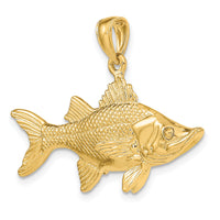 14K 3-D Tarpon Fish Charm-K7958