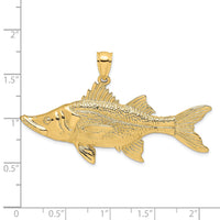 14K 3-D Tarpon Fish Charm-K7958