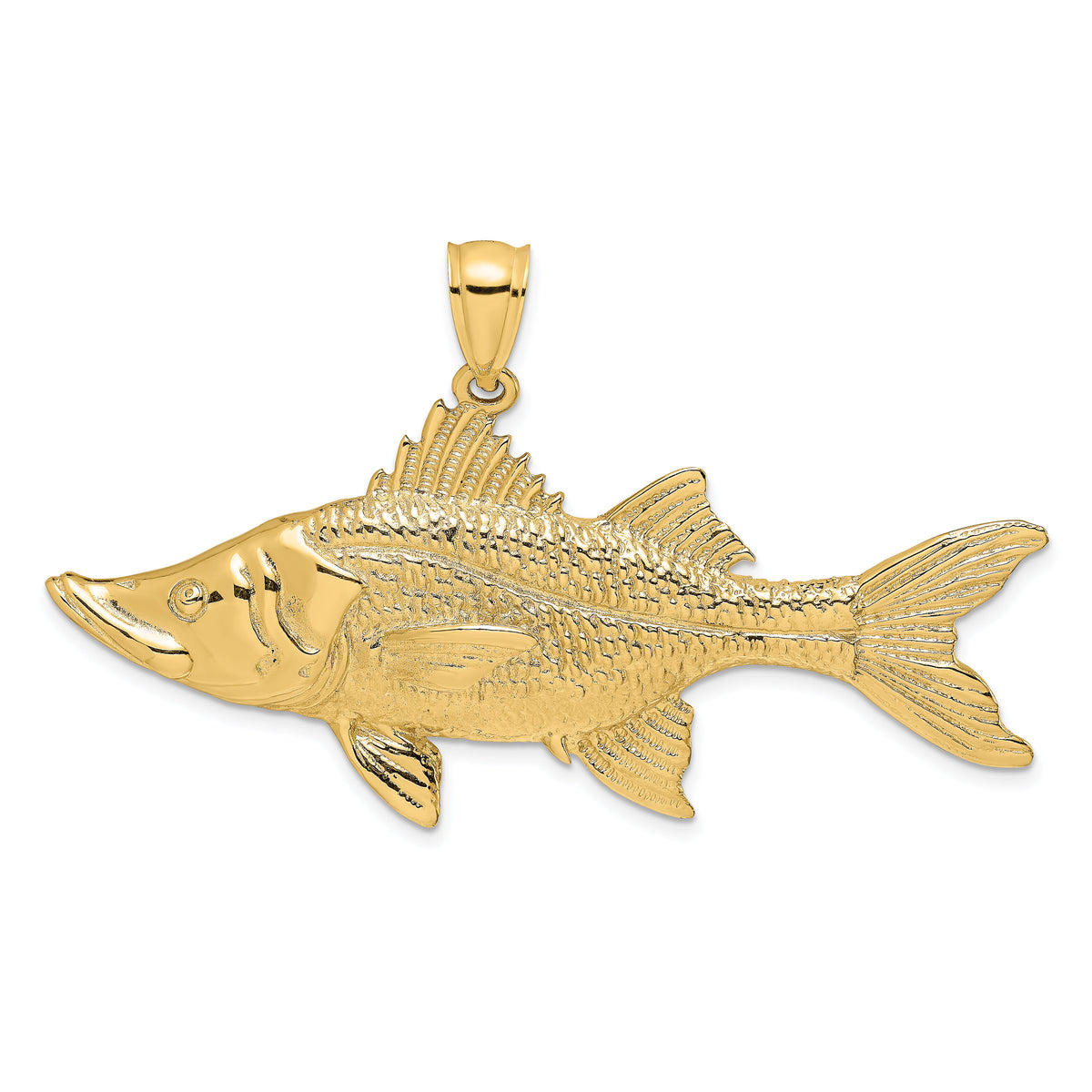14K 3-D Tarpon Fish Charm-K7958