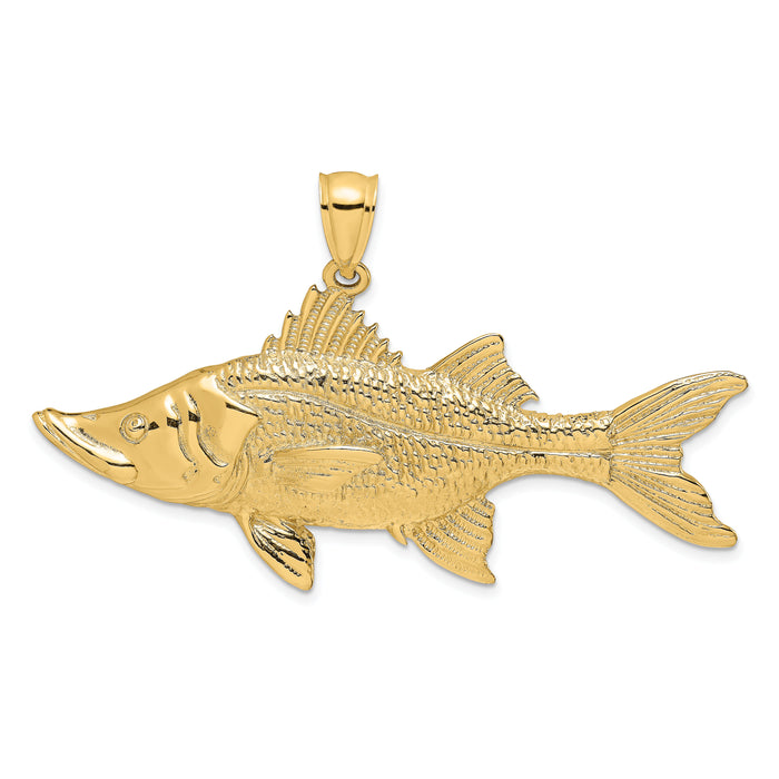 14K 3-D Tarpon Fish Charm-K7958