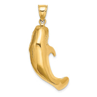 14K 3-D Polished Manatee Charm-K7963