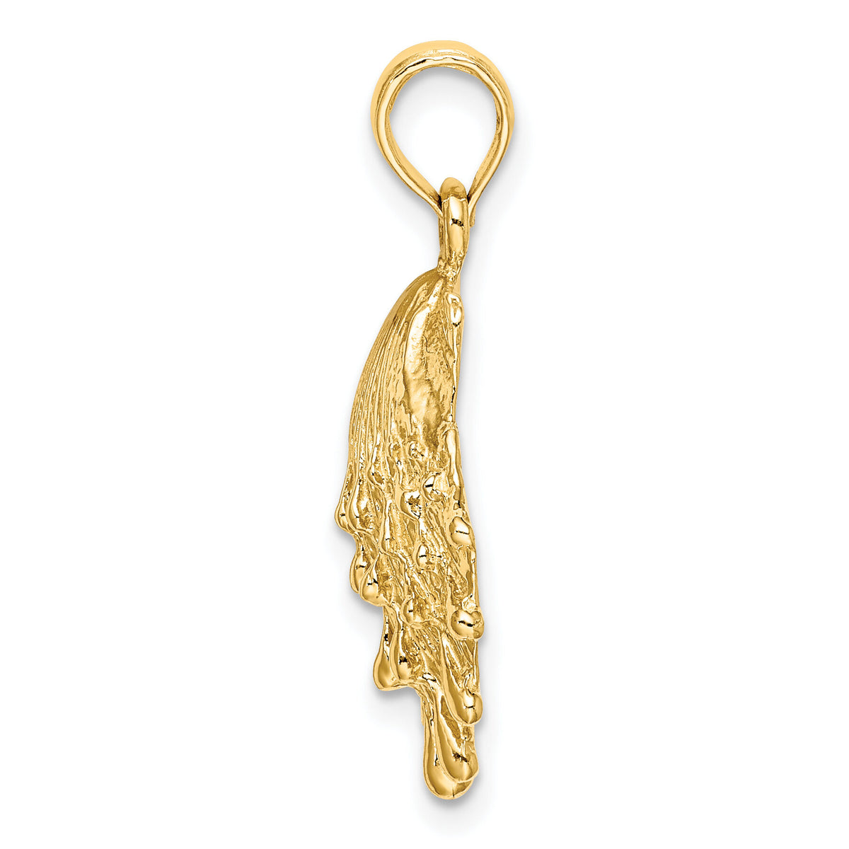 14K Lions Paw Shell Charm-K7965