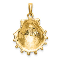 14K Lions Paw Shell Charm-K7965