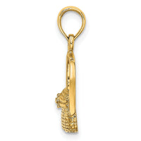 14K 2-D Nantucket Basket Charm-K7966