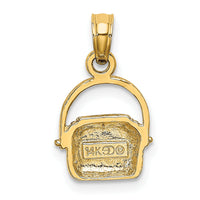 14K 2-D Nantucket Basket Charm-K7967