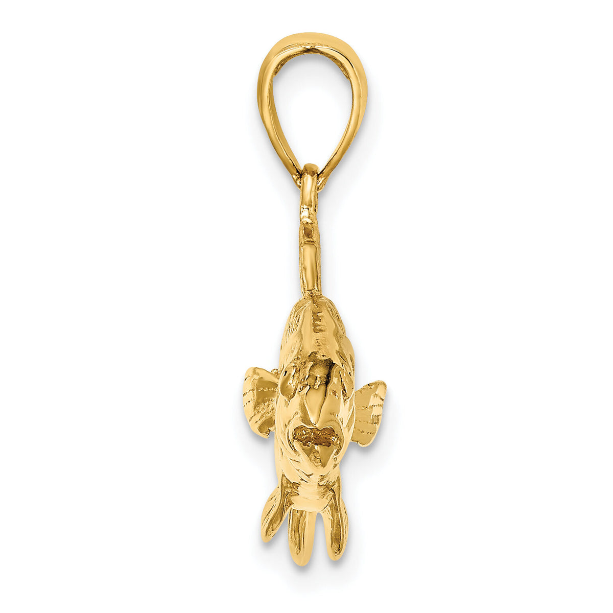 14K 3-D Red Fish Charm-K7968