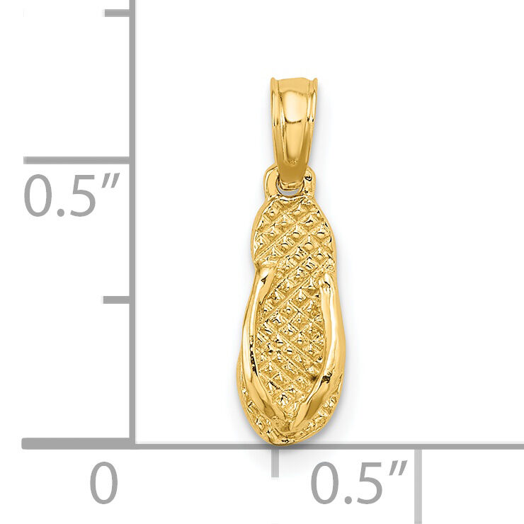 14K JAMAICA Flip-Flop Charm-K7969