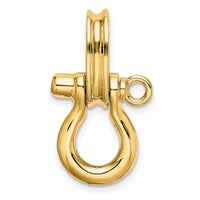 14K 3-D Medium Shackle Charm-K7981