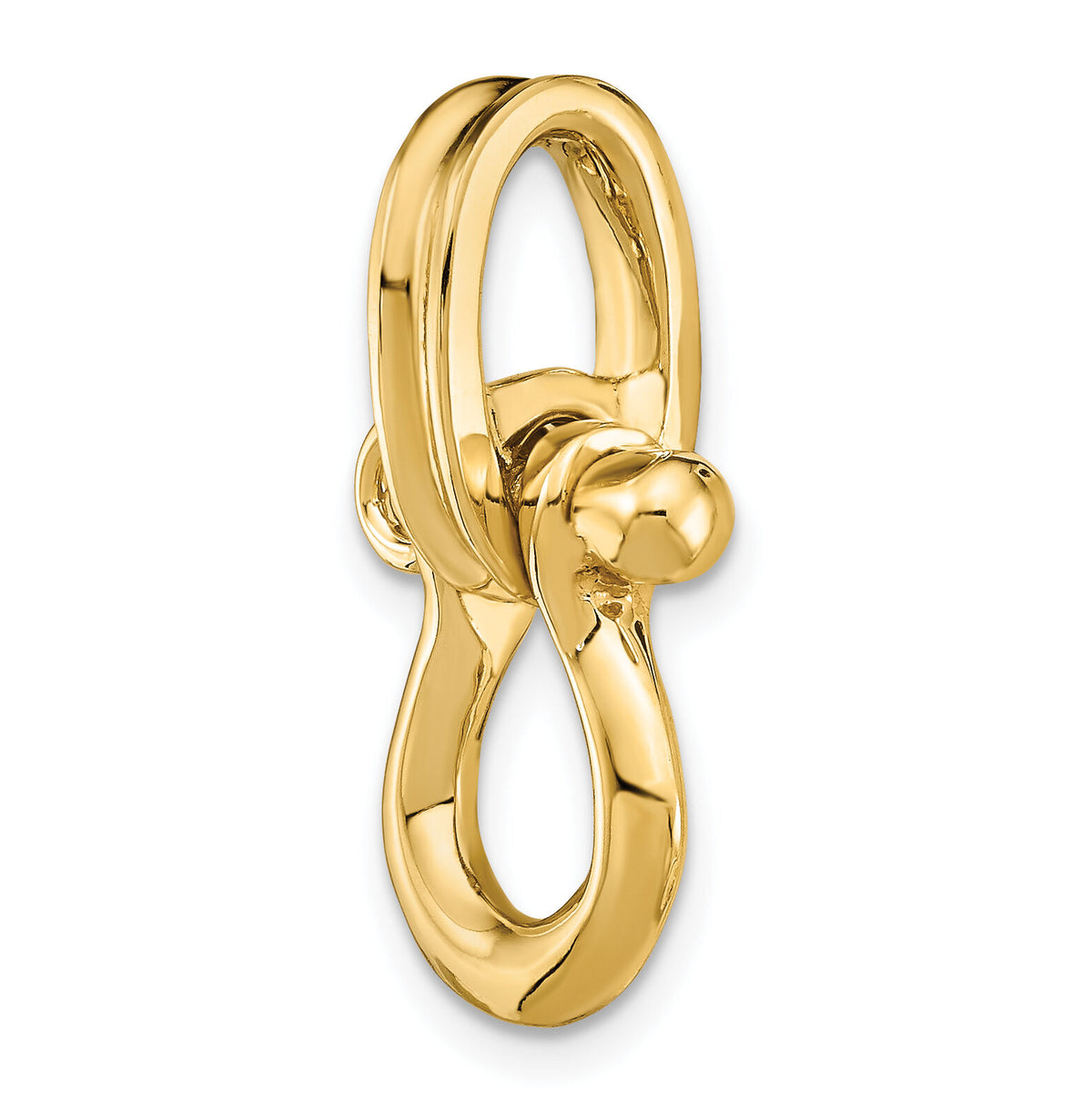 14K 3-D Medium Shackle Charm-K7981