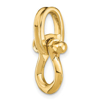 14K 3-D Medium Shackle Charm-K7981