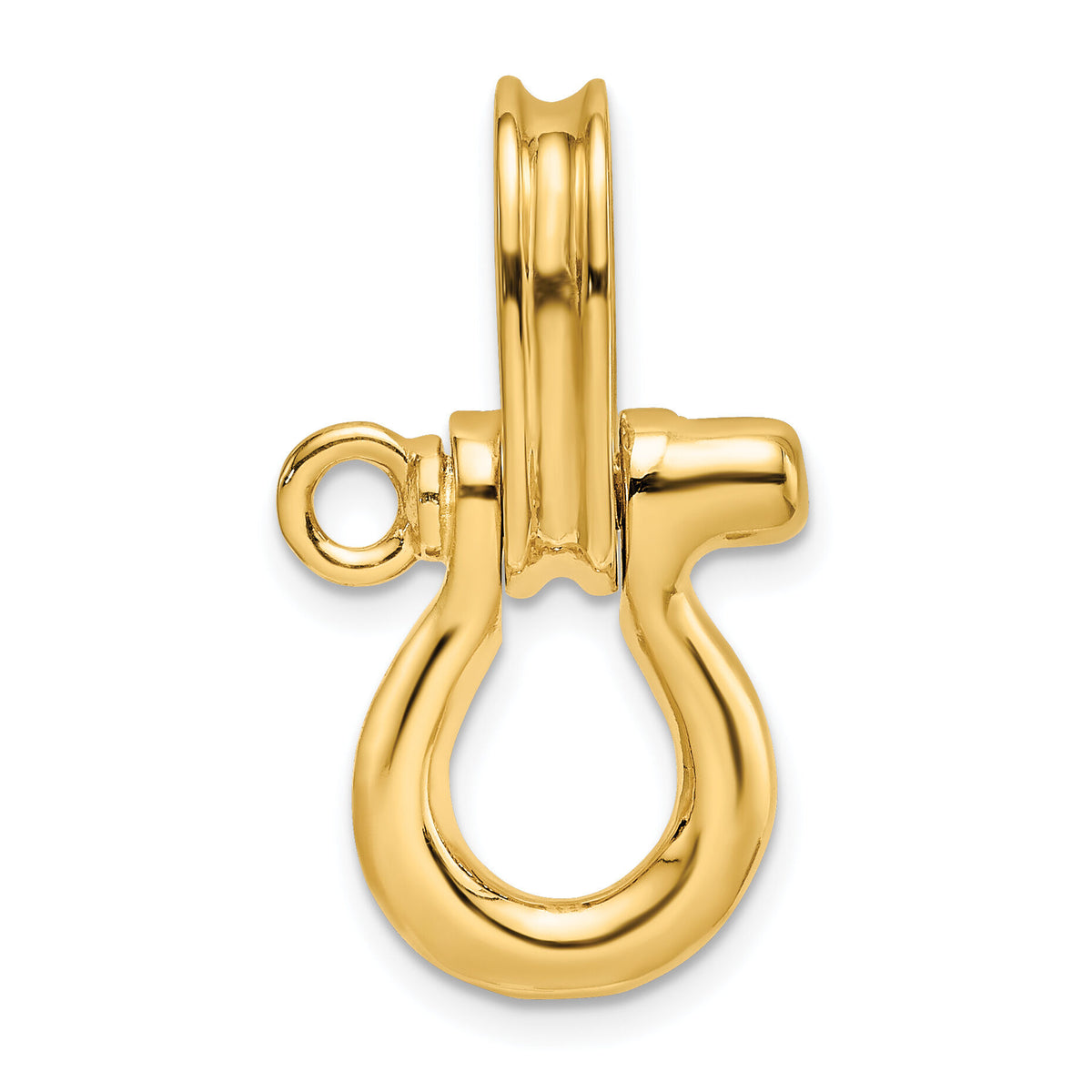 14K 3-D Medium Shackle Charm-K7981