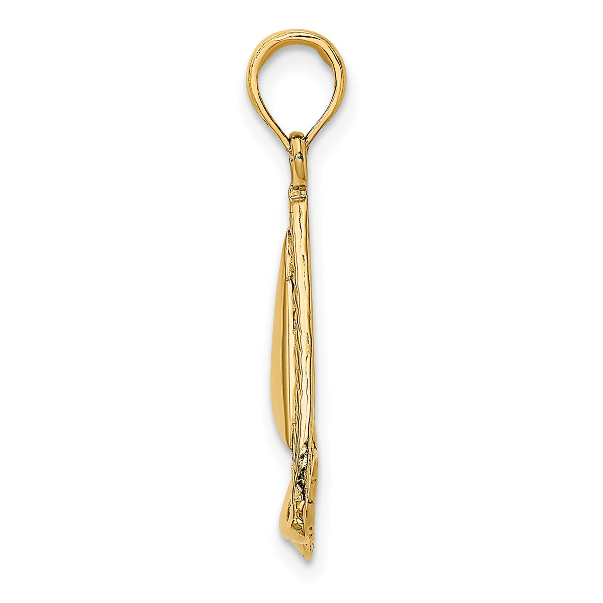 14K 2-D Sailboat Charm-K7984