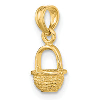 14K 3-D Mini Basket Charm-K7985