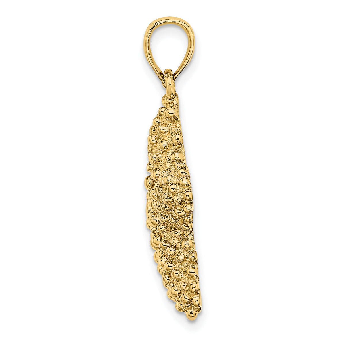14K Textured Starfish Charm-K7986