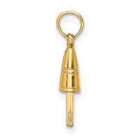 14K 3-D Buoy Charm-K7995