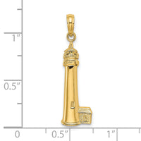 14K Polished Cape May Lighthouse Charm-K7999