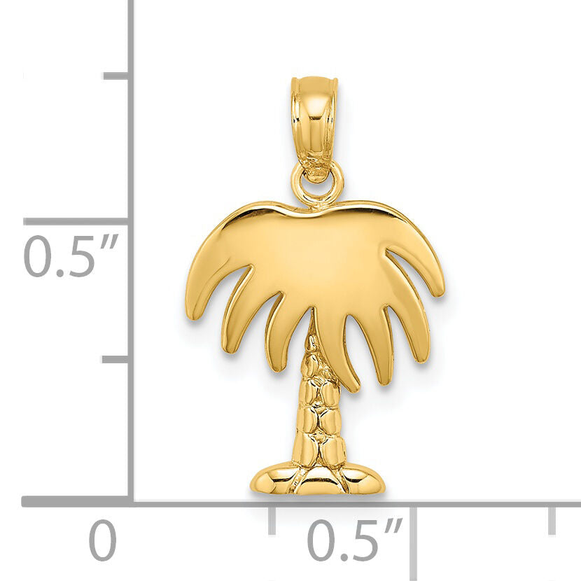 14K Charleston Palm Tree Charm-K8005