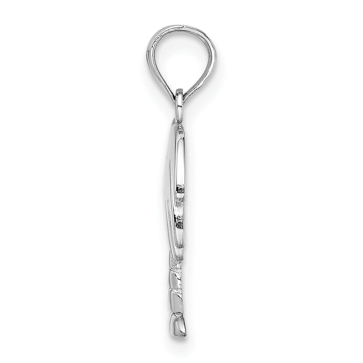 14K White Gold Charleston Palm Tree Charm-K8005W