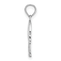 14K White Gold Charleston Palm Tree Charm-K8005W