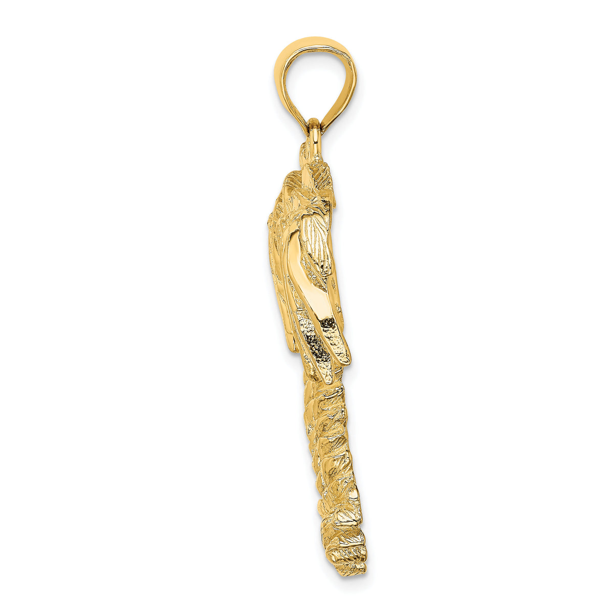 14K 2-D Double Palm Trees Charm-K8010