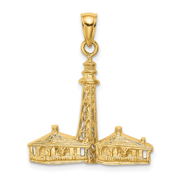 14K SANIBEL ISLAND Lighthouse Charm-K8021