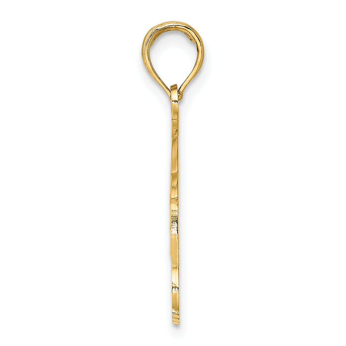 14K NAPLES FLORIDA Jumping Dolphins Charm-K8022