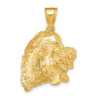 14K 3-D Conch Shell Charm-K8025